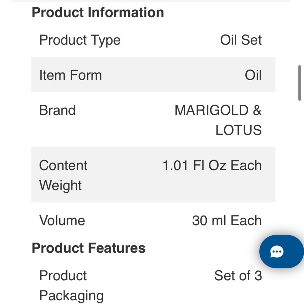 Marigold + Lotus Natural Oils Trio - Picture 3 of 5